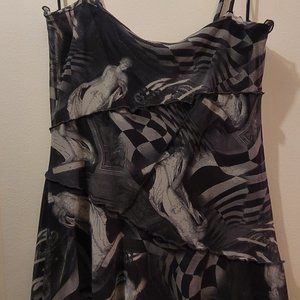 Urban Outfitters Mini Optical illusion Dress